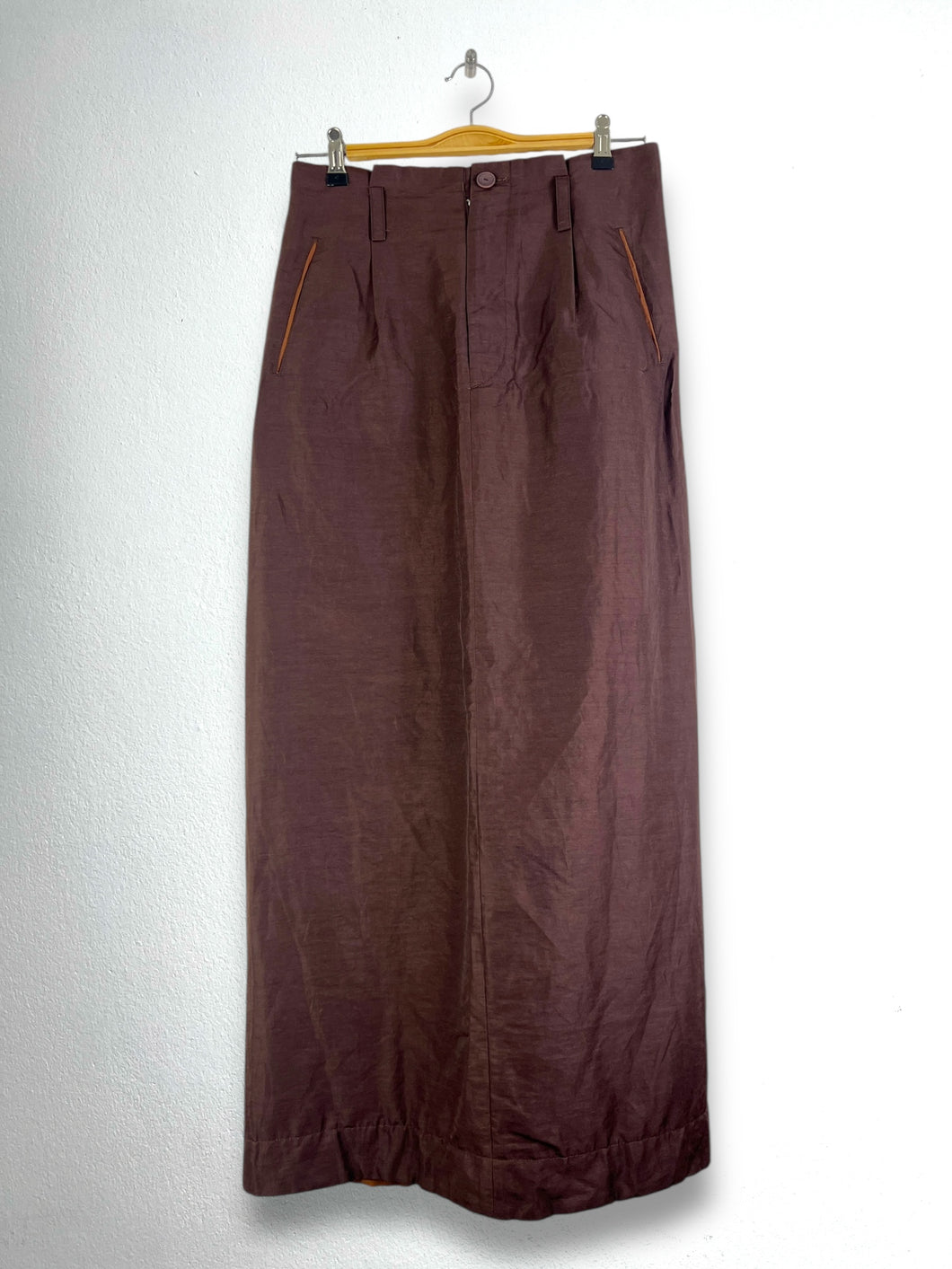 Y's Yohji Yamamoto Long Linen Skirt GTMP146