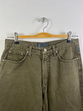 Load image into Gallery viewer, Vintage VERSACE Jeans Signature Khaki Green Denim GTMP154
