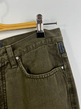 Load image into Gallery viewer, Vintage VERSACE Jeans Signature Khaki Green Denim GTMP154
