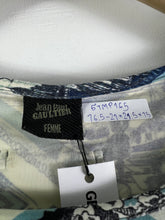 Load image into Gallery viewer, Jean Paul Gaultier FEMME 3/4 Sleeve Printed Blouse (40) GTMP165
