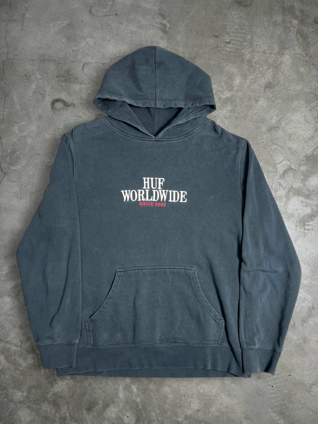 HUF Worldwide Embroidery Hoodie (L) JKA050