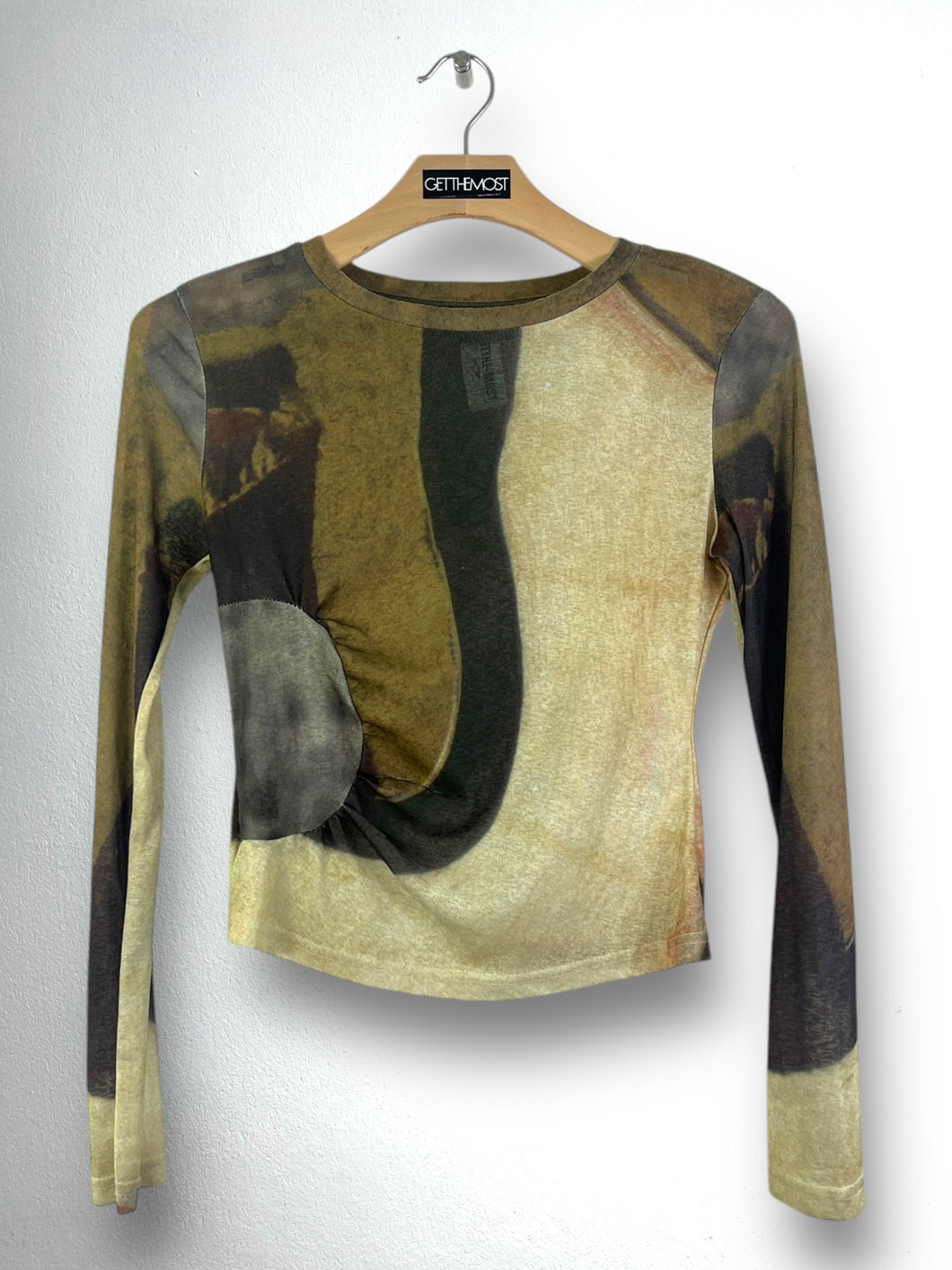 WG.WE Y2K Mesh L/S Blouse (M) GTMP059