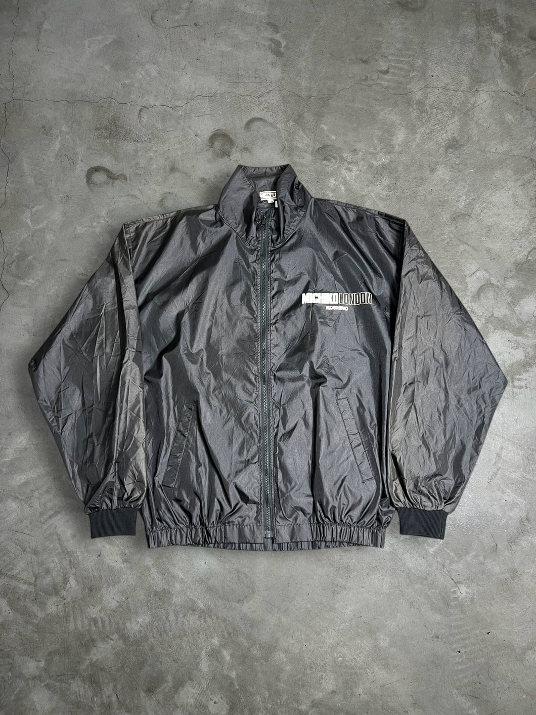 Vintage Michiko London Koshino Logo Windbreaker Jacket JKA062