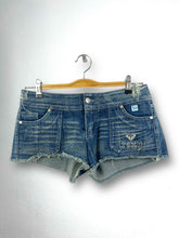 Load image into Gallery viewer, ROXY Box Logo Embroidery Low Waist Short Denim GTMP046
