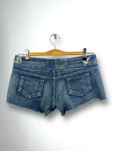 Load image into Gallery viewer, ROXY Box Logo Embroidery Low Waist Short Denim GTMP046
