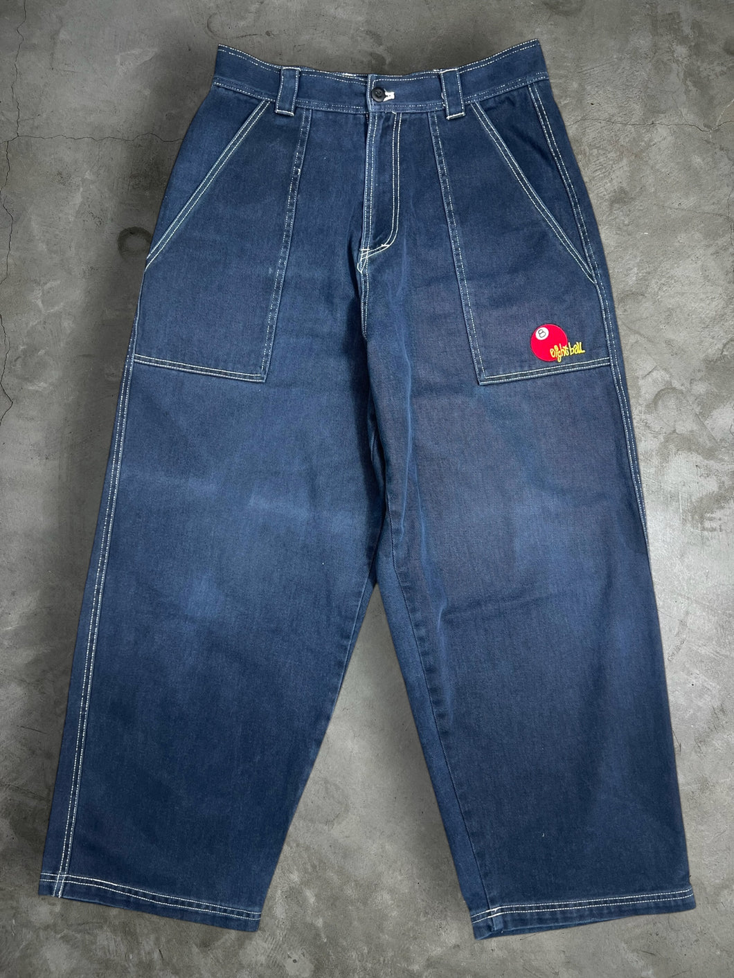 Vintage Eight Ball Y2K Hip Hop Baggy Jean JK939