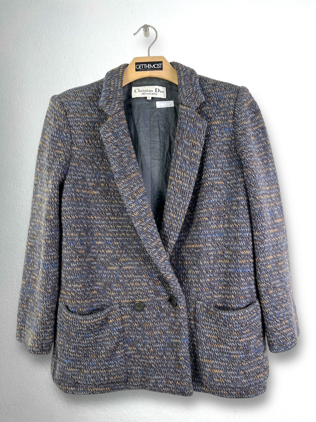 Christian Dior Knit Wool Tweed Blazer (S) GTMP173