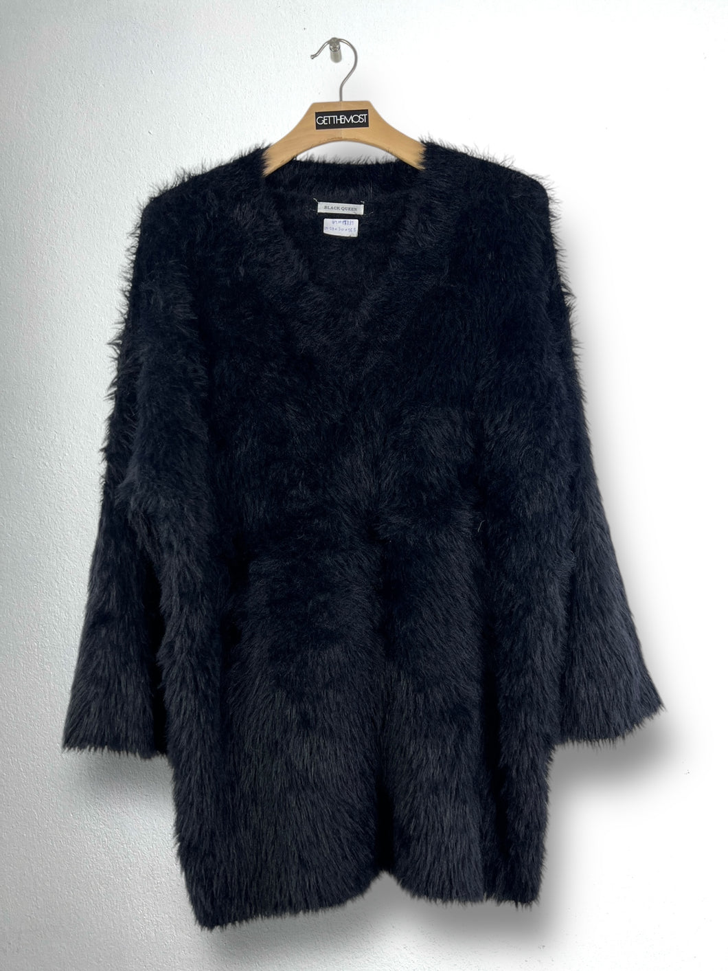 Black Queen Y2K Fur Coat GTMPT881