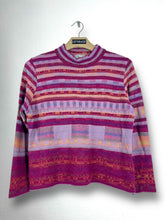 Load image into Gallery viewer, Yamadori Y2K Knit Geometric Crop Top Blouse GTMPT870
