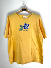 Load image into Gallery viewer, Courrèges Blue Flower Embroidery Tee (L) GTMP328
