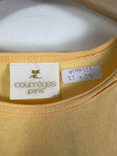 Load image into Gallery viewer, Courrèges Blue Flower Embroidery Tee (L) GTMP328
