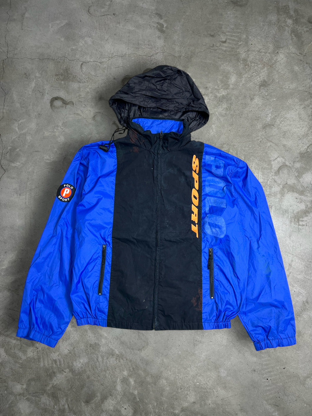 Vintage Polo Sport Spell Out Windbreaker Jacket (L) JK960
