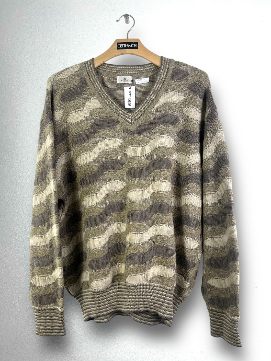 Vintage LANVIN Classique Knit Sweater (50) GTMP073
