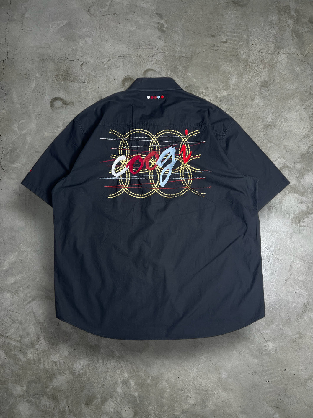 Vintage COOGI Y2K Embroidery Shirt (XXL) JK418