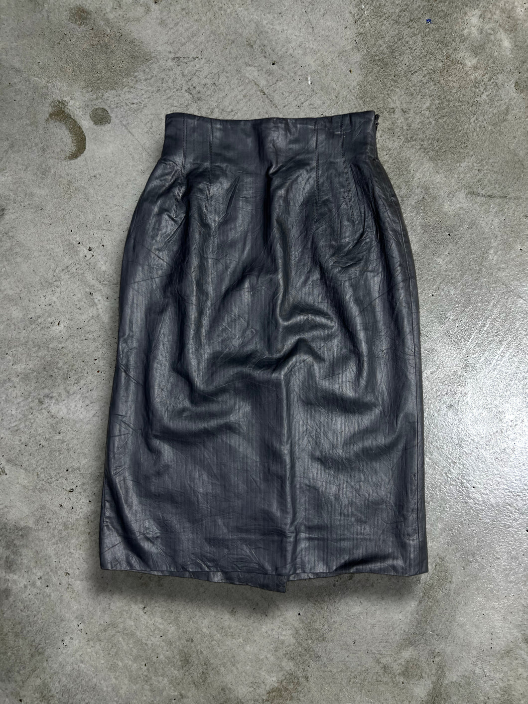 Vintage Christian Dior Leather Skirt GTMPT366
