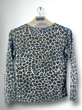 Load image into Gallery viewer, Trend Y2K Style Leopard Print Cropped L/S Tee GTMP085
