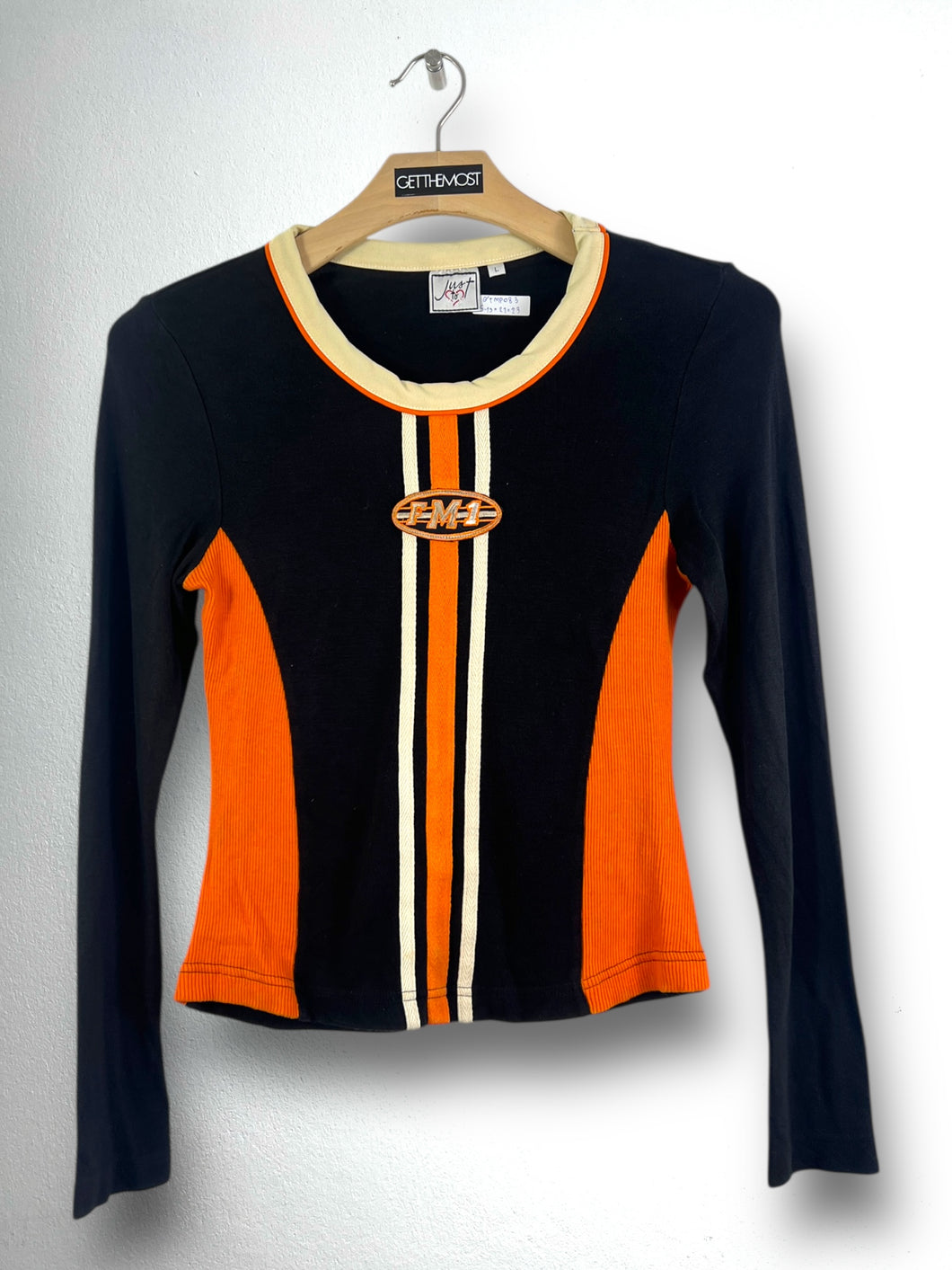 Formula 1 Y2K Style Cropped L/S Tee (L) GTMP083