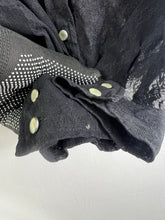 Load image into Gallery viewer, Incede Black Lace Y2K Buttons Up Shirt (M) GTMP082
