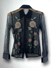 Load image into Gallery viewer, Y2K Style Flower Embroidery Mesh Shirt GTMP079

