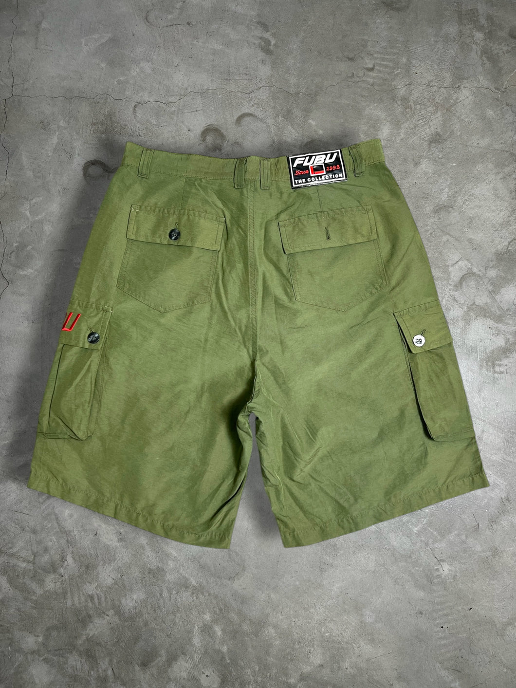 FUBU Y2K Embroidery Cargo Short JKA067