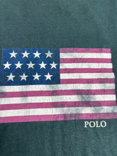 Load image into Gallery viewer, Vintage Polo Ralph Lauren USA Flag Graphic Tee (L) GTME624
