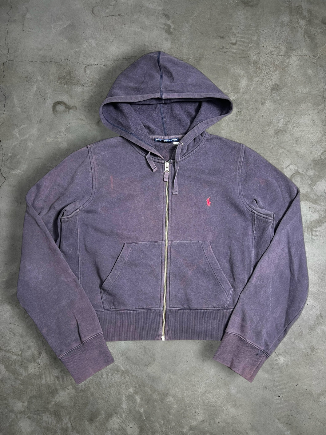 Ralph Lauren Sport Cropped Zipped Hoodie (M) JKA097