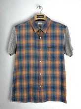Load image into Gallery viewer, CABANE de ZUCCa Plaid Mix With Solid Gray Shirt (M) GTMP342
