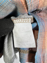 Load image into Gallery viewer, CABANE de ZUCCa Plaid Mix With Solid Gray Shirt (M) GTMP342
