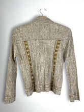 Load image into Gallery viewer, Pleats Please ISSEY MIYAKE Denim Jacket Printed Shirt (3) GTMP332
