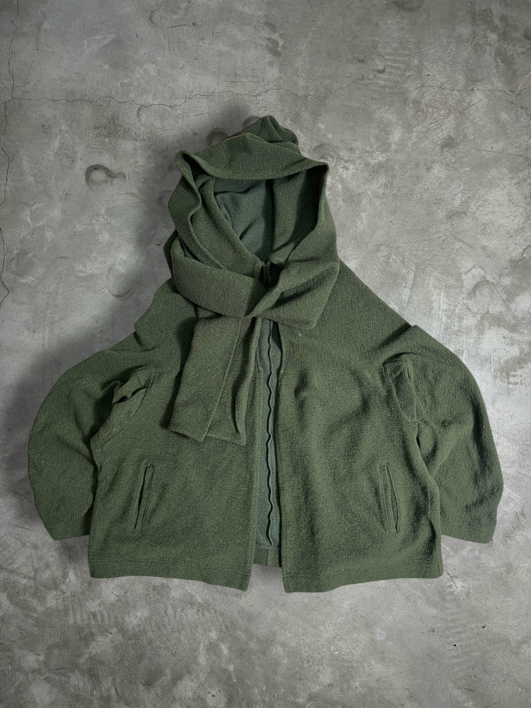 Y's Yohji Yamamoto Avant-Garde Wool Hoodie Jacket (2) GTMP183