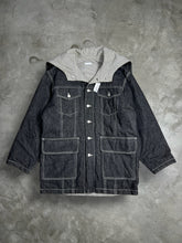 Load image into Gallery viewer, Vintage ISSEY MIYAKE Lined Denim Hoodie Parka (9) GTMPT714
