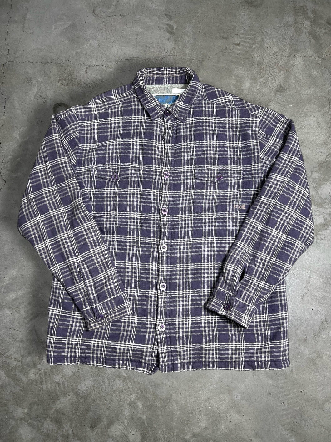 Vintage O'Neill Plaid Flannel Fleece Lined Jacket (XL) JKA106