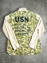Load image into Gallery viewer, AVIREX Y2K USN Camo Button Up Shirt (L) JKA119
