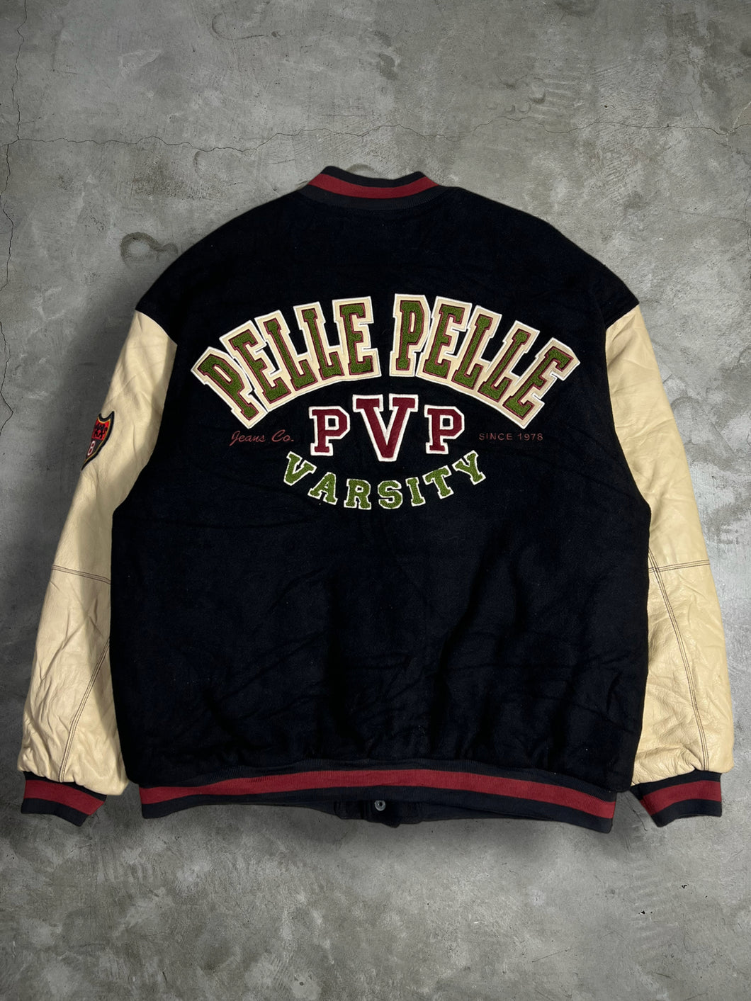 PELLE PELLE PVP Blues Varsity Jacket (L) JK324