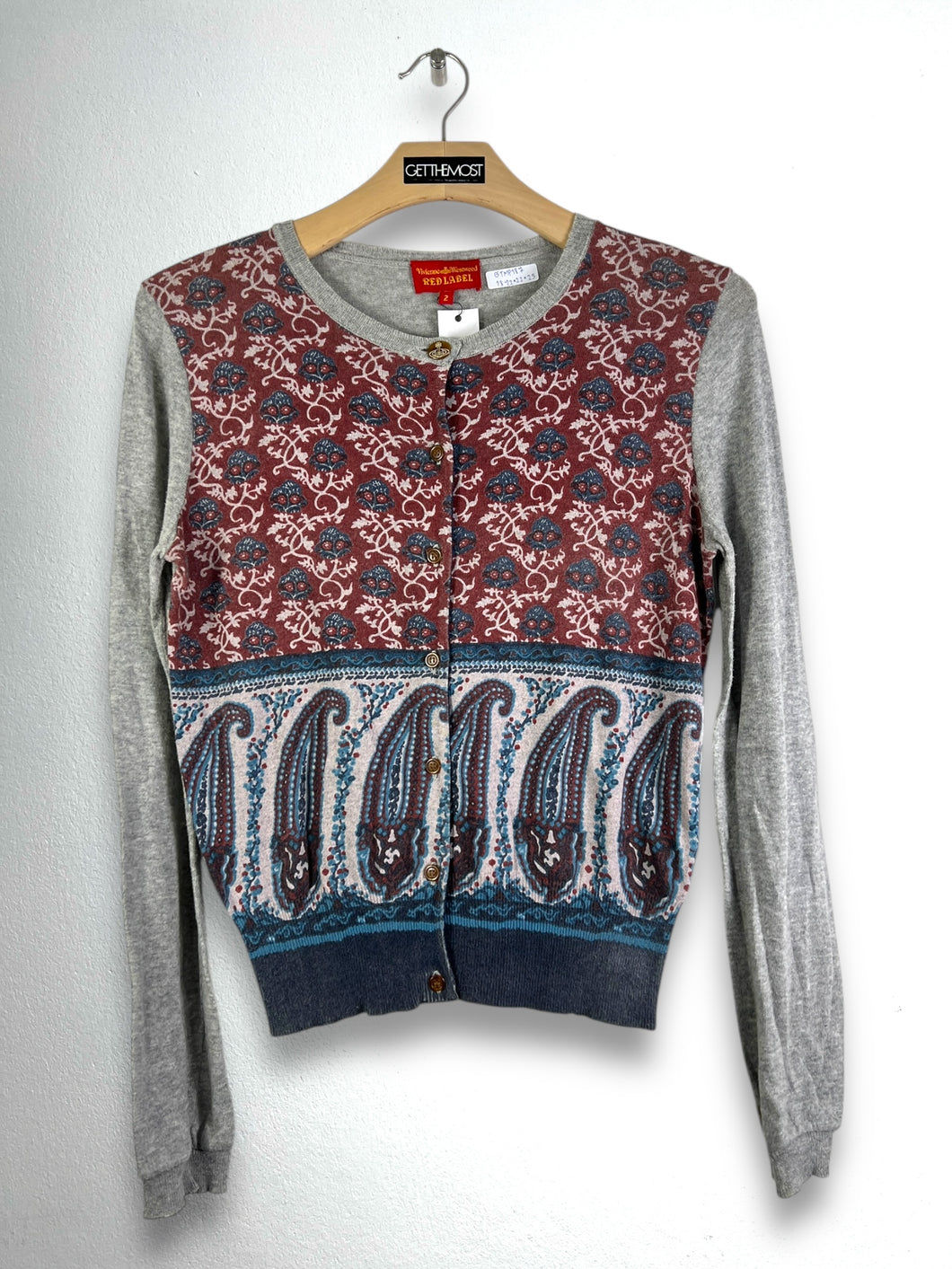 Vivienne Westwood Red Label Paisley Printed Cardigan (2) GTMP187