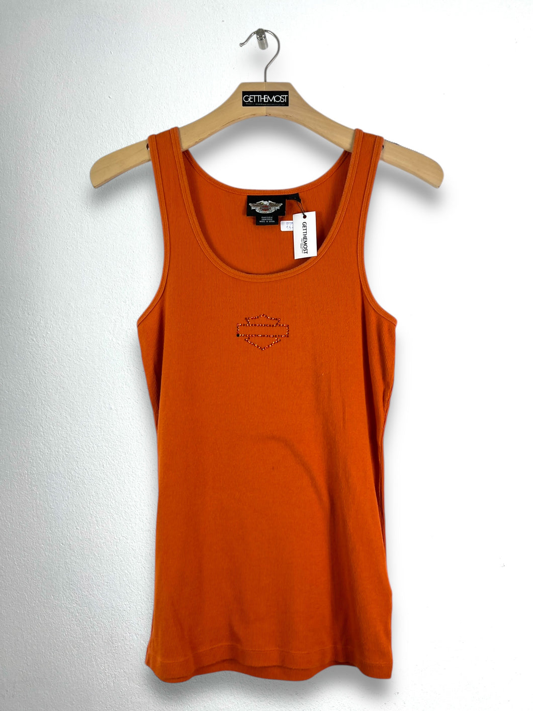 Harley-Davidson Rhinestone Logo Women Tank Top (L) GTMP186