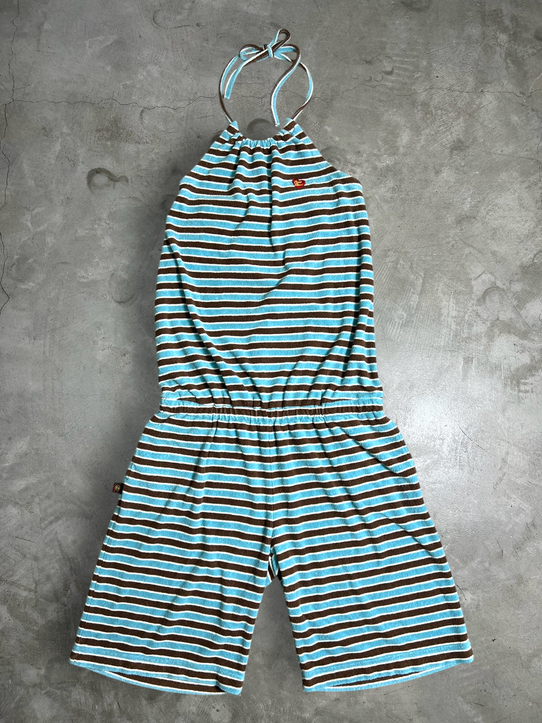 Hysteric Glamour Kinky Slick Fleece Striped Jumpsuit GTMP184