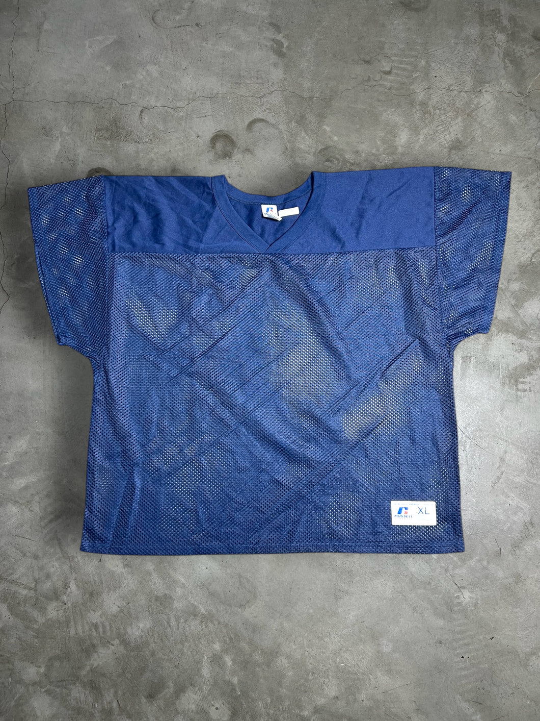 Y2K Vintage Russell Athletic Blue Mesh Jersey (XL) GTME638