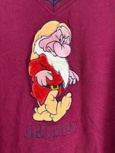 Load image into Gallery viewer, Vintage DISNEY Grumpy Dwarf Embroidery Sweatshirt (XL) GTMP372
