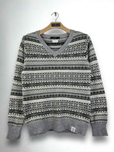 Load image into Gallery viewer, Azul by Moussy Geometric Knit Sweater (S) GTMPT923
