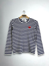 Load image into Gallery viewer, PLAY COMME des GARÇONS Striped L/S Tee (M) GTMP363
