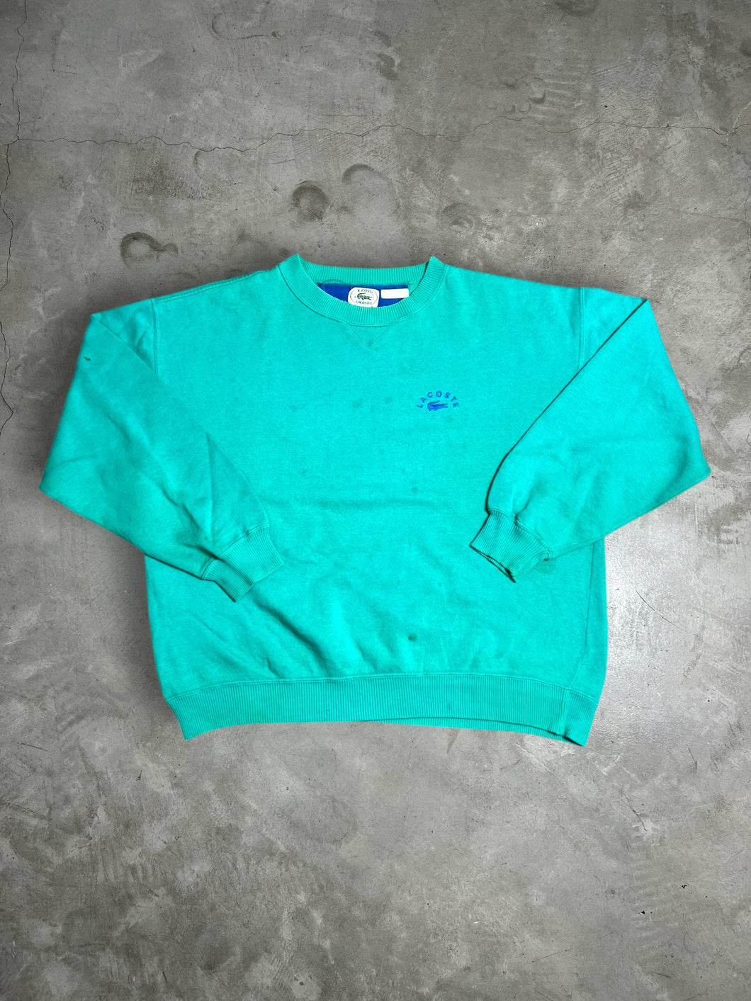 Vintage Lacoste IZOD Mini Logo Embroidery Sweatshirt (L) JKA157