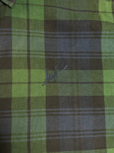 Load image into Gallery viewer, HUF Tartan Plaid Embroidery Button Up Shirt (XXL) JKA129
