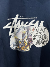 Load image into Gallery viewer, Vintage STÜSSY Livin&#39; Stoopid Large Hoodie Jacket (M) JKA131
