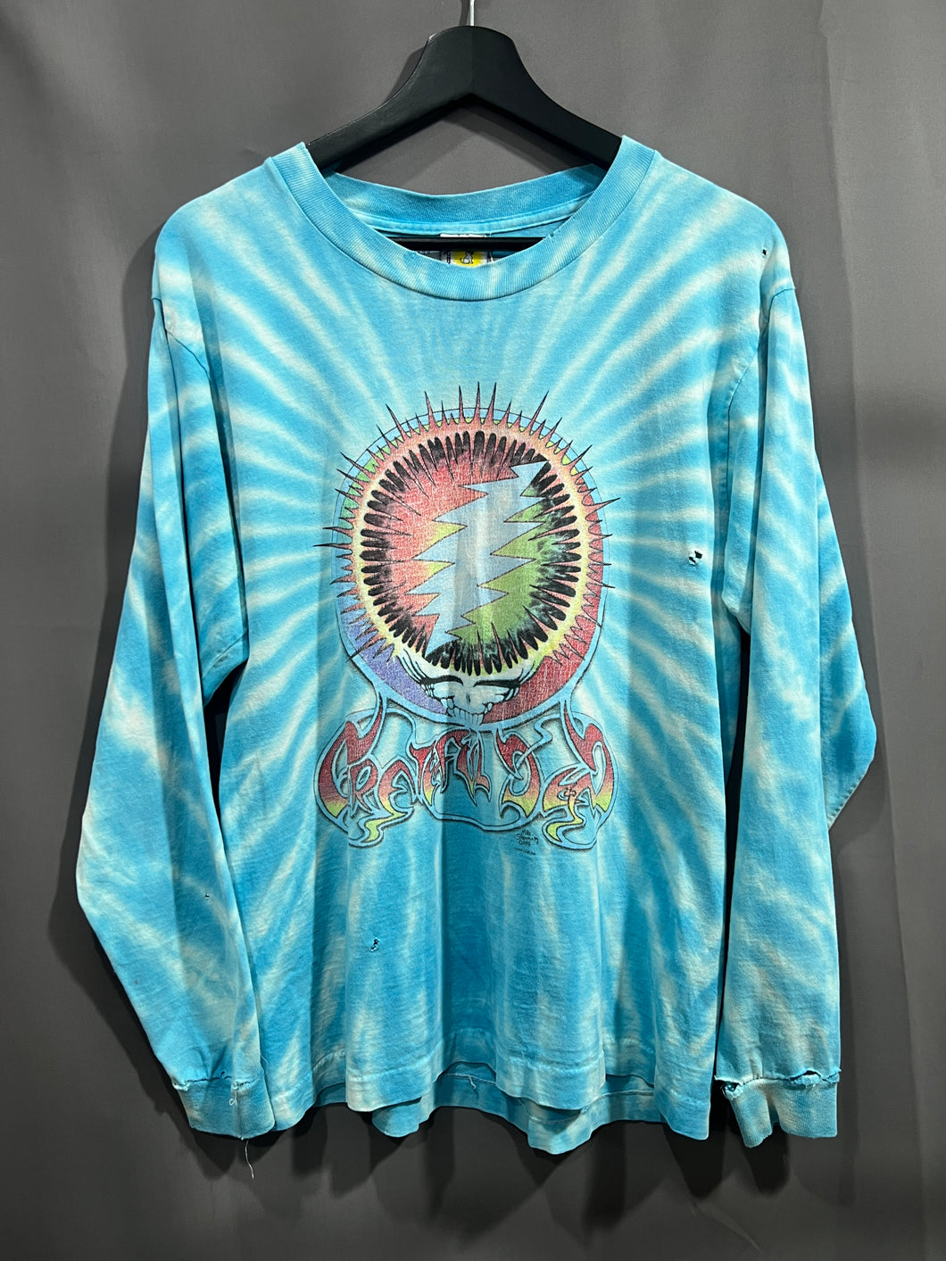 Vintage 90s Grateful Dead L/S Tie Dye Band Tee (M) GTME646