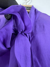 Load image into Gallery viewer, Dolce &amp; Gabbana Tie-Neck Silk Chiffon Shirt (36) GTMP195
