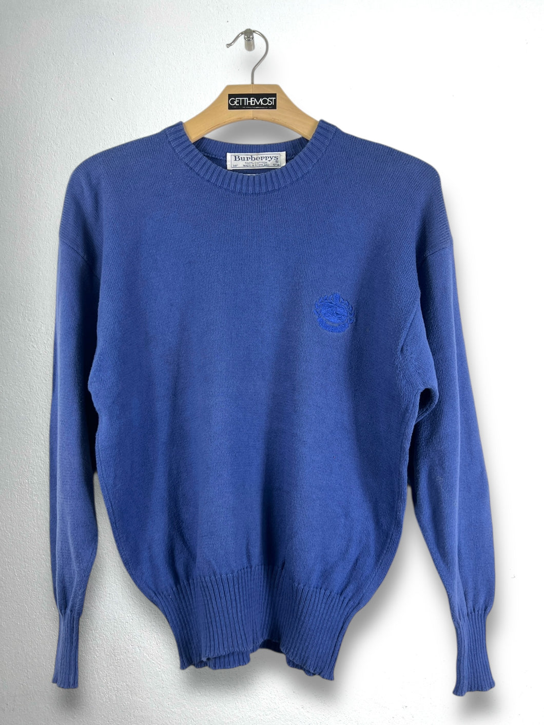 Vintage Burberry's Embroidery Knit Sweater (38) GTMP216
