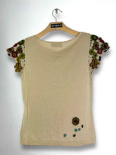 Load image into Gallery viewer, Jocomomola Embroidery Floral Knit Blouse (40) GTMP215
