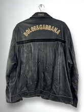 Load image into Gallery viewer, Vintage DOLCE&amp;GABBANA Lined Leather Jacket (XXL) GTMPT779
