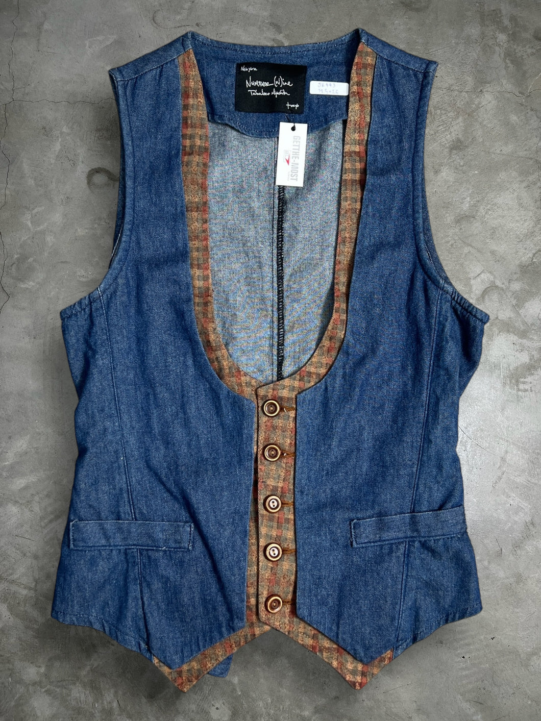 NUMBER (N)INE Takahiro Miyashita Denim Vest JK443